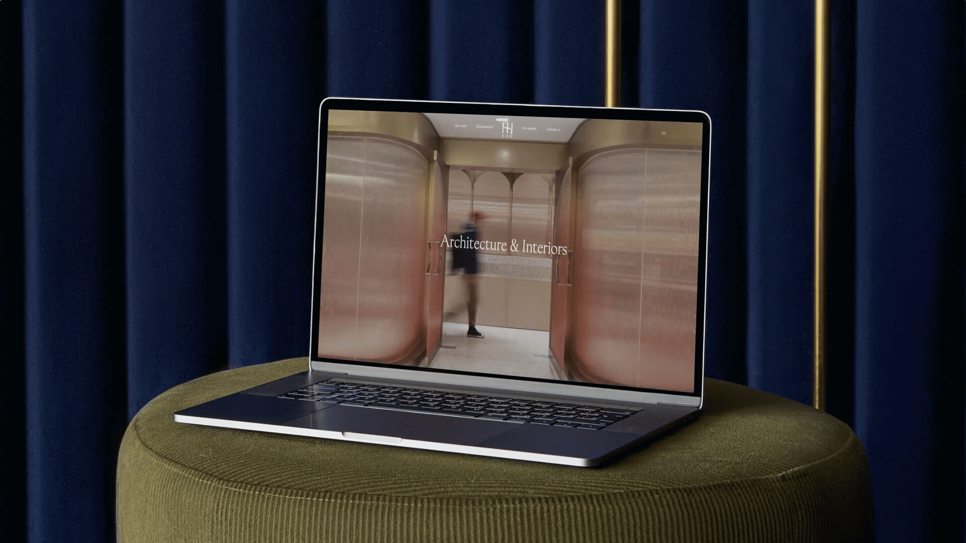 Brand identity motion sequence introducing SHH’s visual language and core design elements on the website