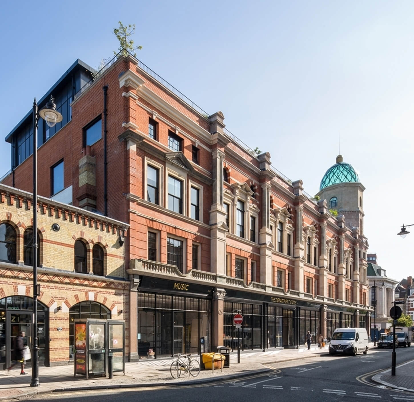 The Department Store Brixton historic façade on Ferndale Road, home to Mammal studio